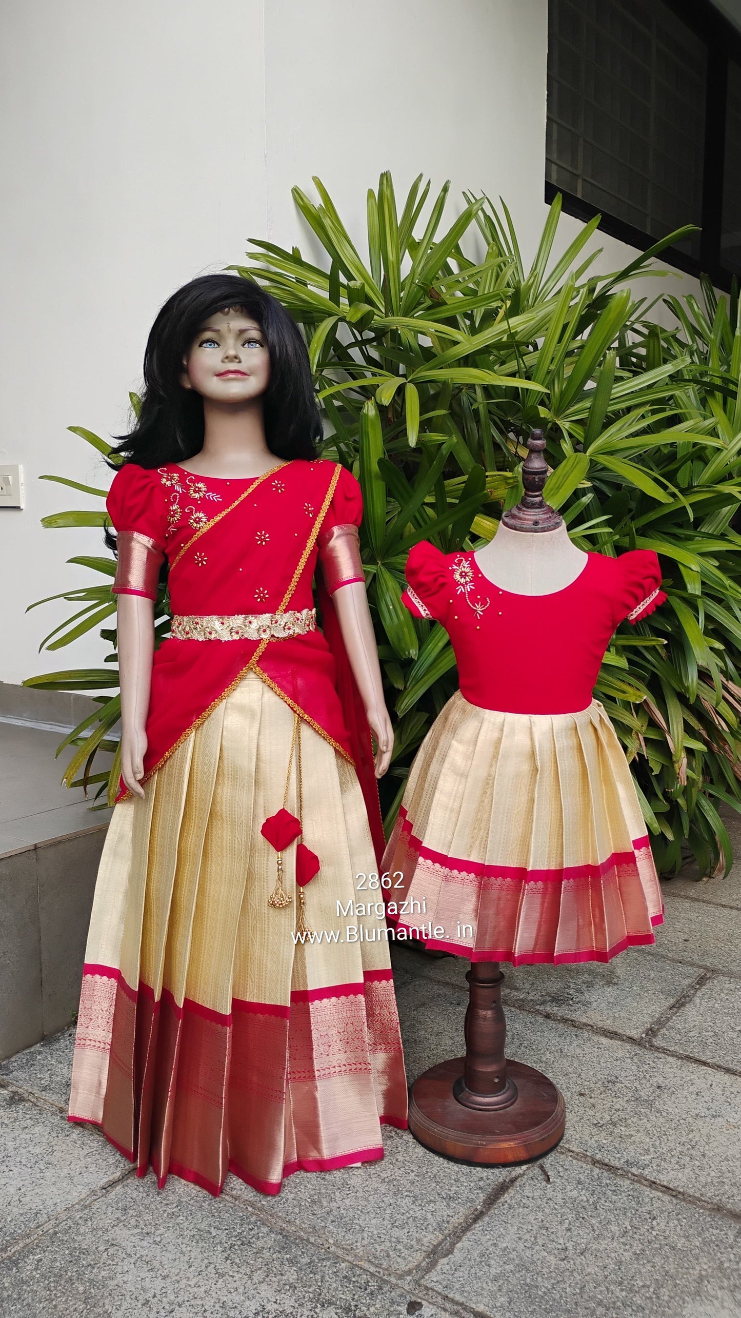2862F: "Margazhi frock"- Ready to Dispatch