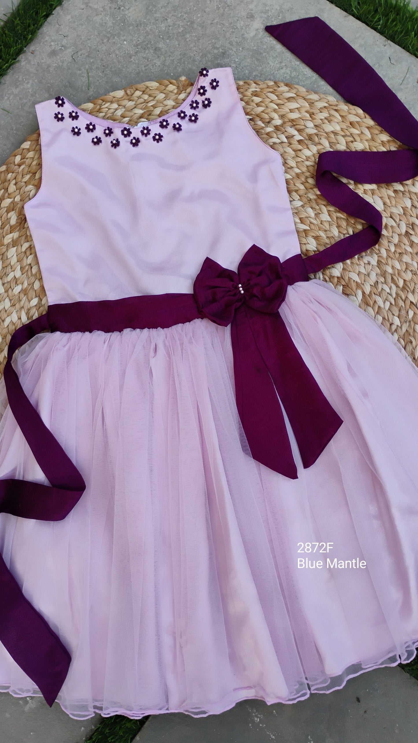 2872F: Pale Mauve Frock - Ready to Dispatch