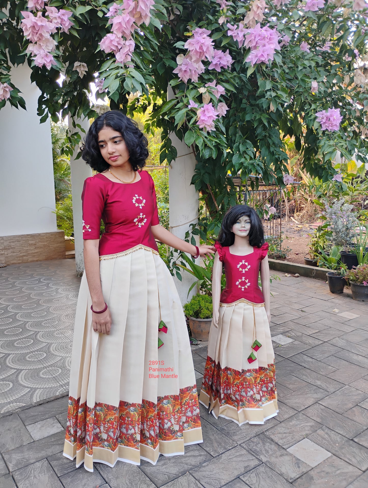 2891S: "Panimathi" with Frill Cap Sleeve - Ready to Dispatch