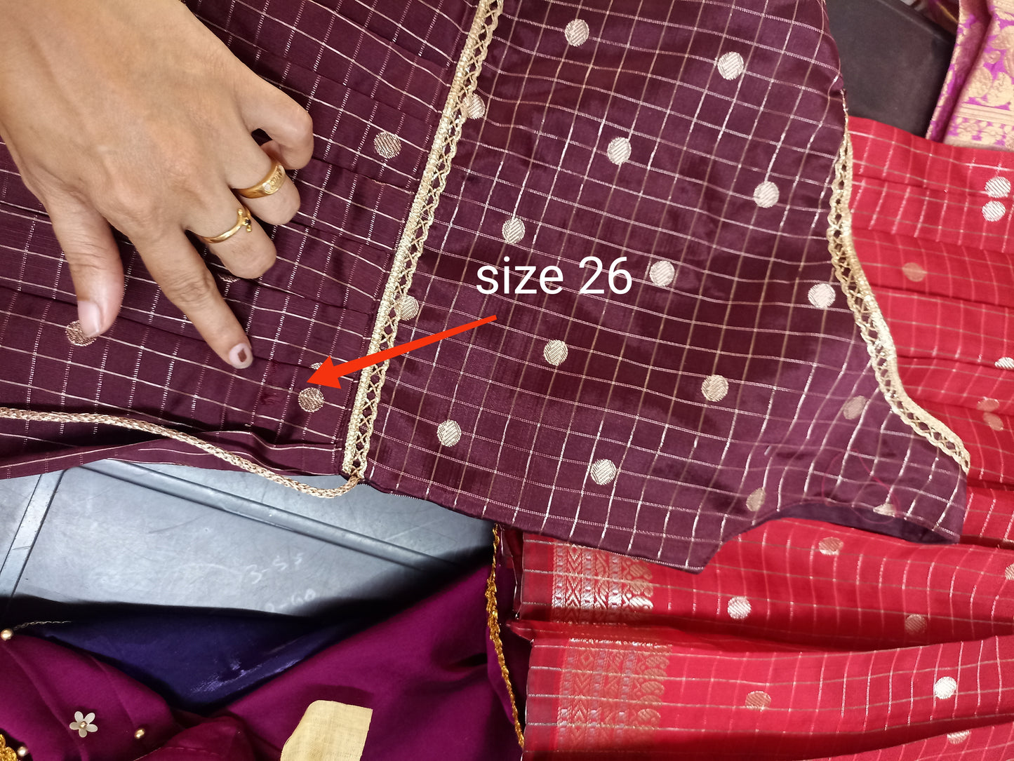 2887F: Shobhana Coffee Frock - "Small damage, Big discount"