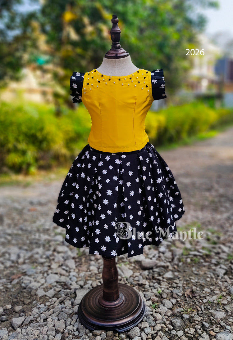 2026 Ready to Dispatch: Yellow& Black top & midi
