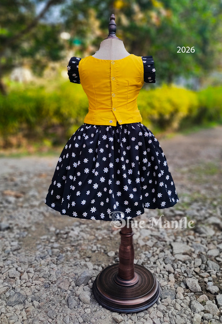 2026 Ready to Dispatch: Yellow& Black top & midi