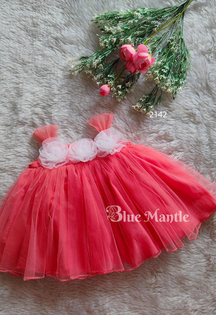2142 Ready to Dispatch: Peach Frock