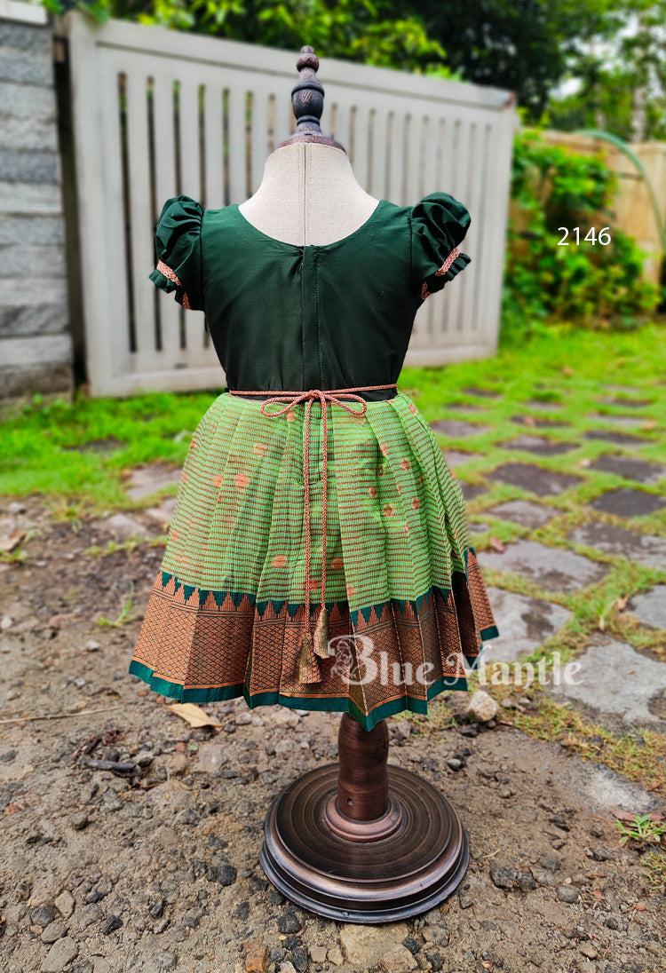 2146 Ready to Dispatch: Green Bronze frock