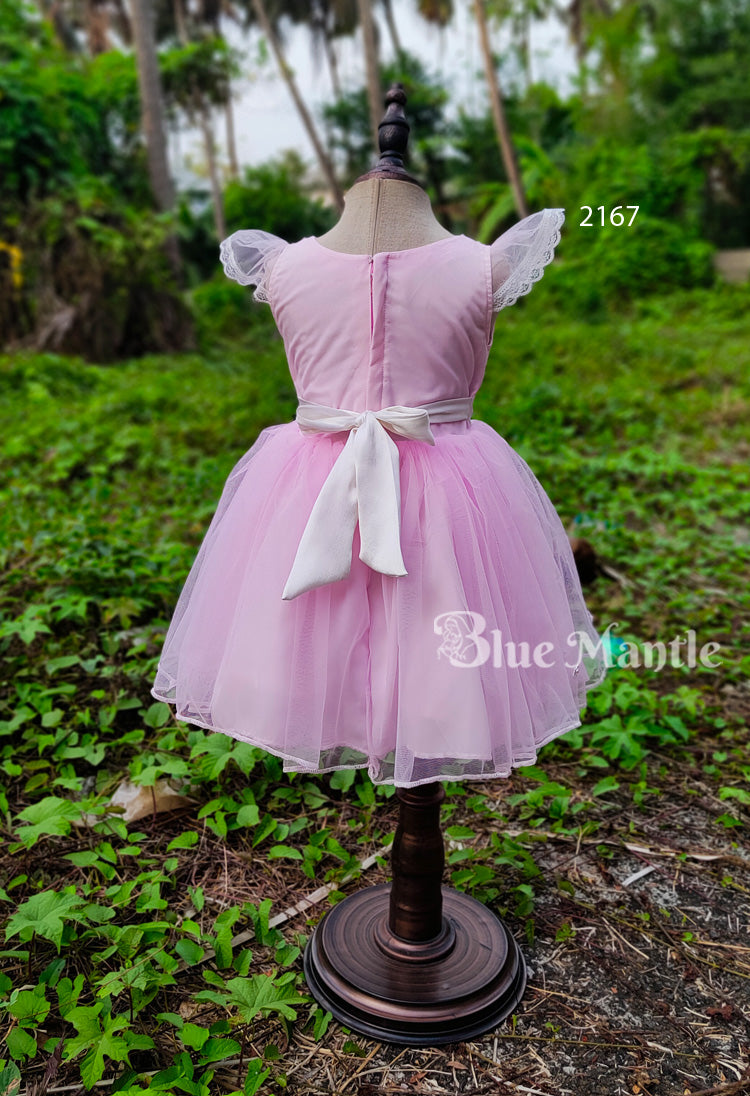2167 Ready to Dispatch: Baby Pink frock