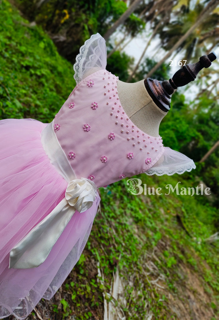 2167 Ready to Dispatch: Baby Pink frock