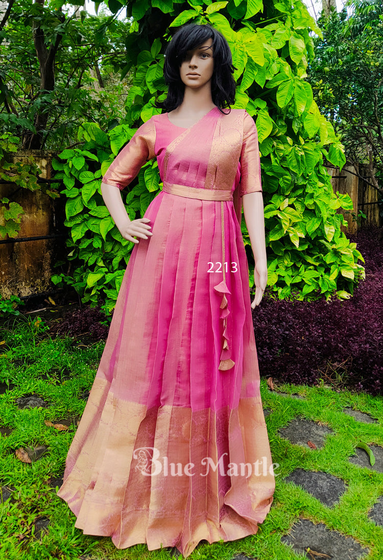 2213L Pre Order: Rose gold Gown with Dupatta - Dispatch on 10-15 days Blue Mantle Store 2213L Pre Order: Rose gold Gown with Dupatta - Dispatch on 10-15 days Blue Mantle Store