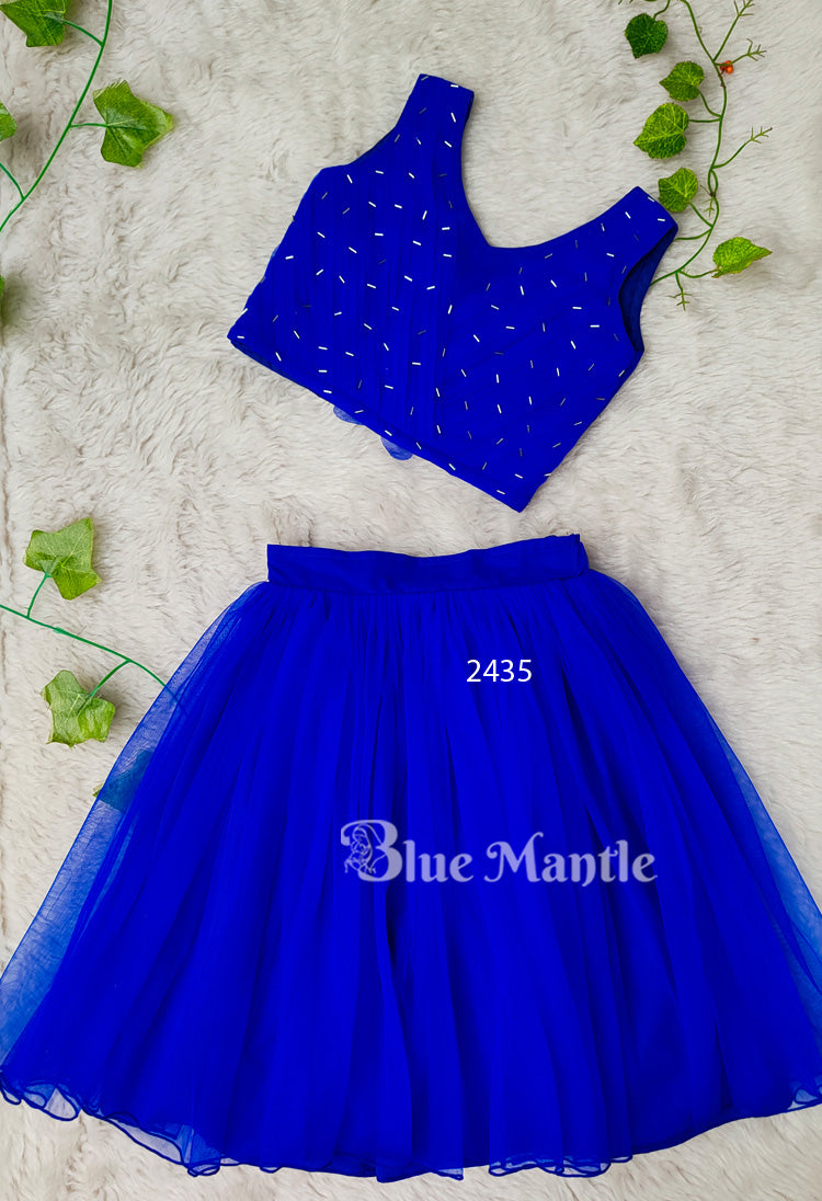 2435 Ready to Dispatch: Blue Middy and top