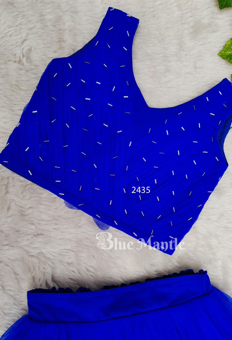 2435 Ready to Dispatch: Blue Middy and top