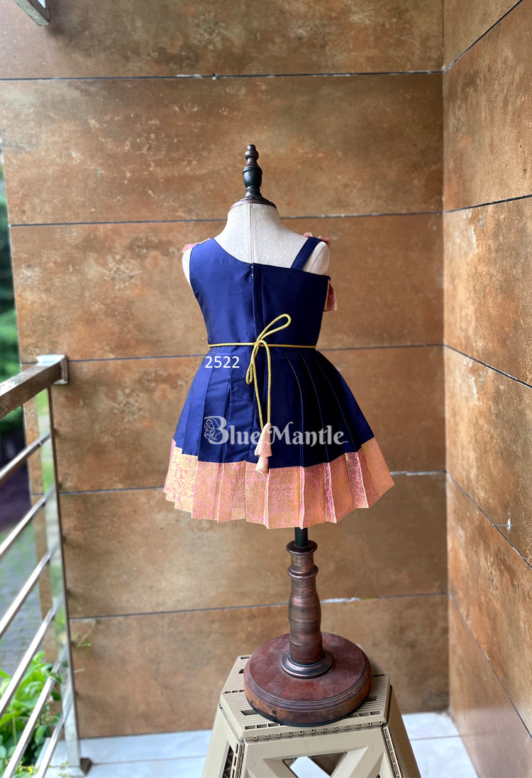 2522 Ready to Dispatch: Navy Blue Frock.