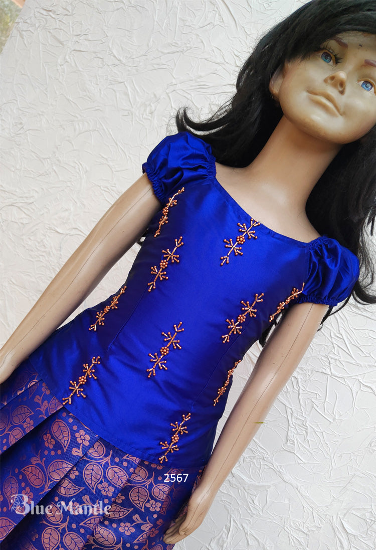 2567 Pre Order: "OnnamRagam" Full Skirt & Blouse Dispatch in 10-15 days