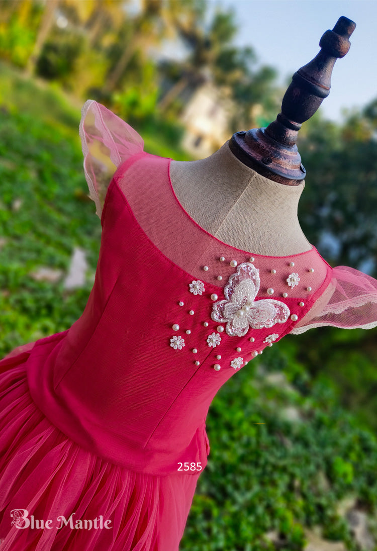 2585 Ready to Dispatch: Butterfly Peach Middy & Top