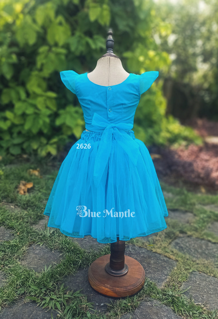 2626 Ready to Dispatch: Blue Crop top and Middy