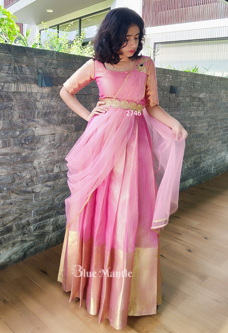 2746 Pre Order: "Rosemary" Rosegold Dhavani- Dispatch on 10-15 days