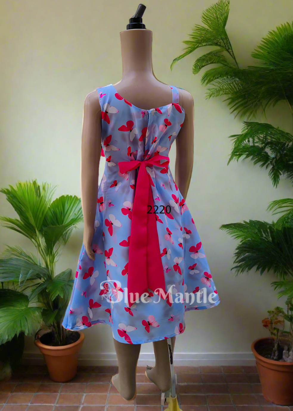 2220 Ready to Dispatch: Gray Butterfly Frock