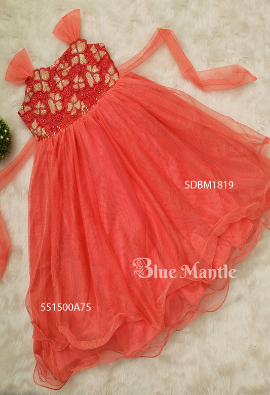 SDBM1819 Ready to Dispatch: Peach Frock