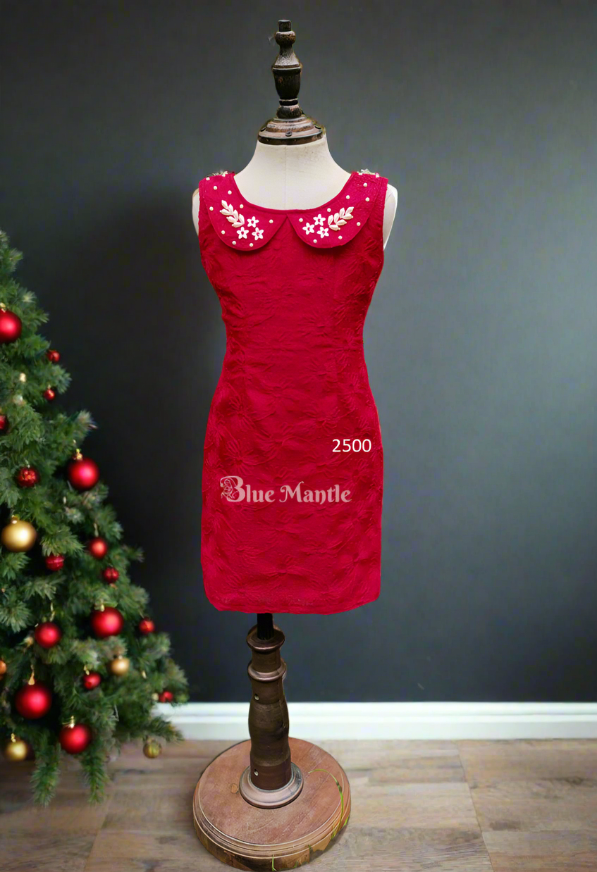 2500 Ready To Dispatch: Red DianaCut Frock