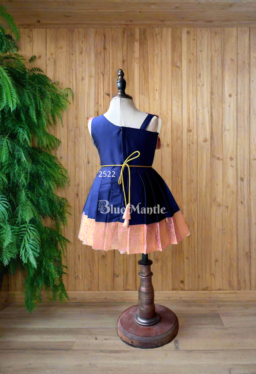 2522 Ready to Dispatch: Navy Blue Frock.