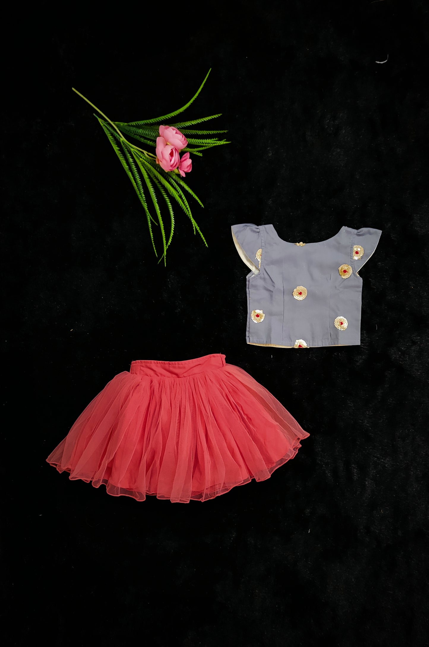 M1 Ready to Dispatch: Ash Blouse and peach Middy