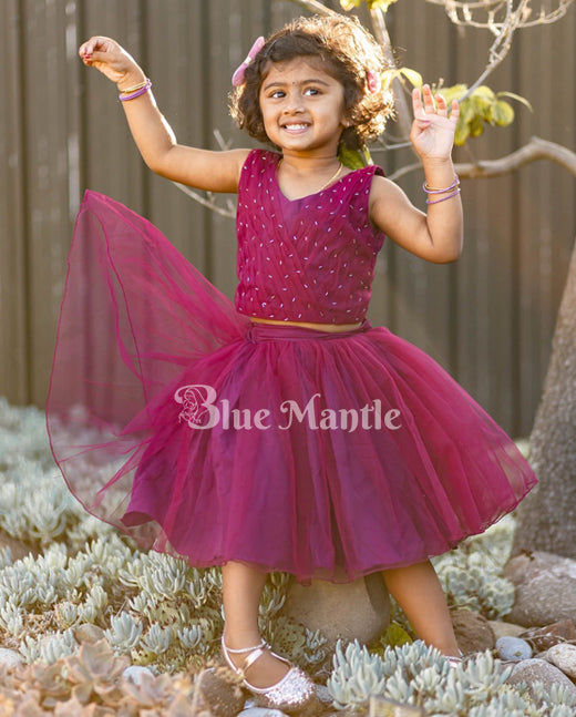 Buy Deep Pink Kids Dress, Party Dress, Elegant Dress, Girls Princes Dress,  Pretty Dress, Birthday Dress, Family Look, Feathers Dress, Tutu Dress  Online in India - Etsy