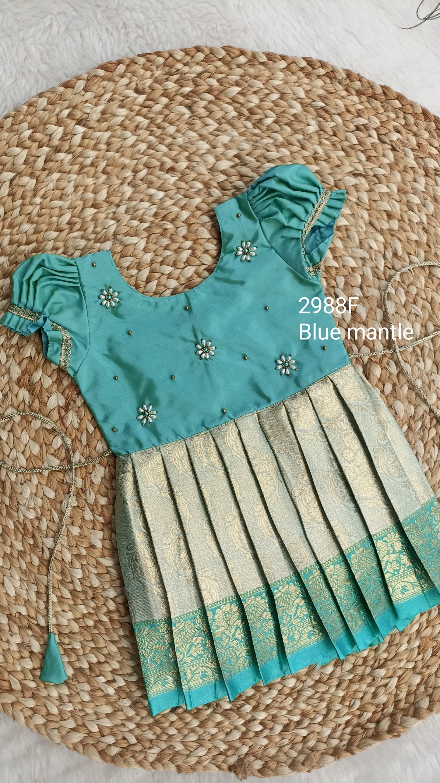 2988F: "Pastel Green frock" - Ready to Dispatch