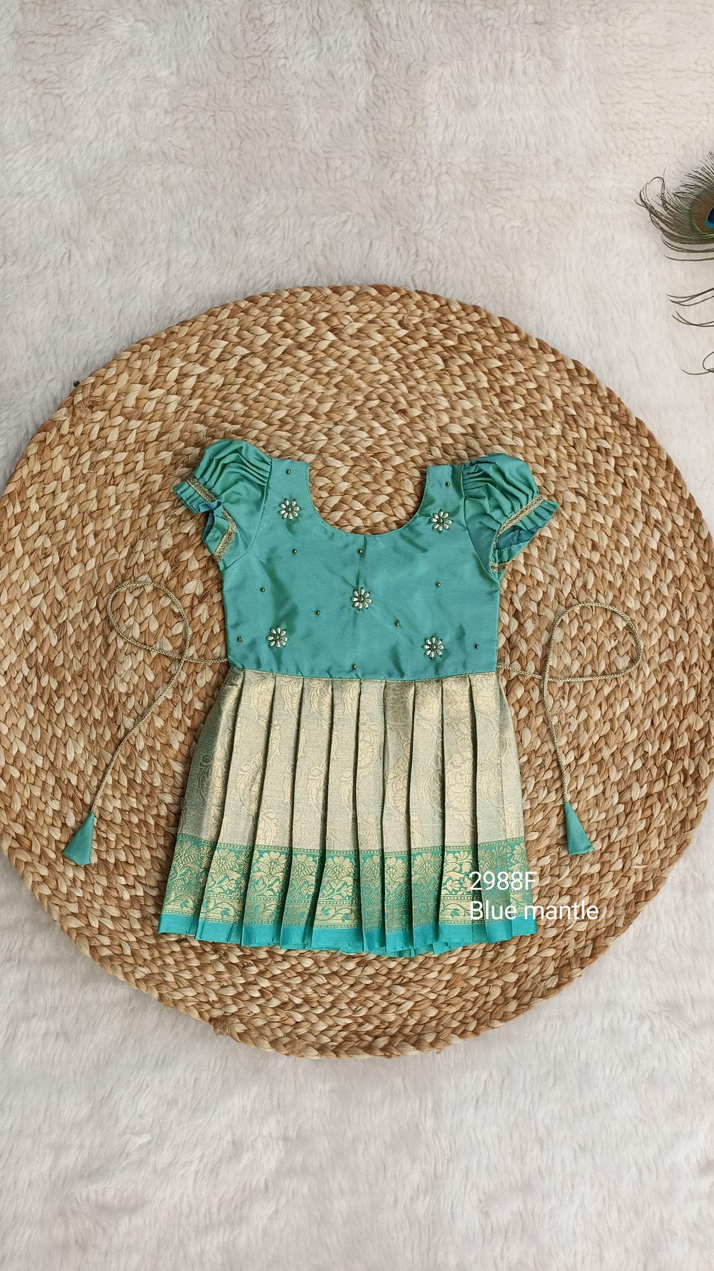 2988F: "Pastel Green frock" - Ready to Dispatch