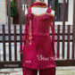 1919 Ready to Dispatch: Kids Designer Churidar Maroon with Bronce