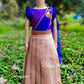 1939 Ready to Dispatch: Blue & Off-White and Bronze Little Dhavani