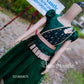 1961 Ready to Dispatch: Bottle Green Skirt & Blouse with Dupatta