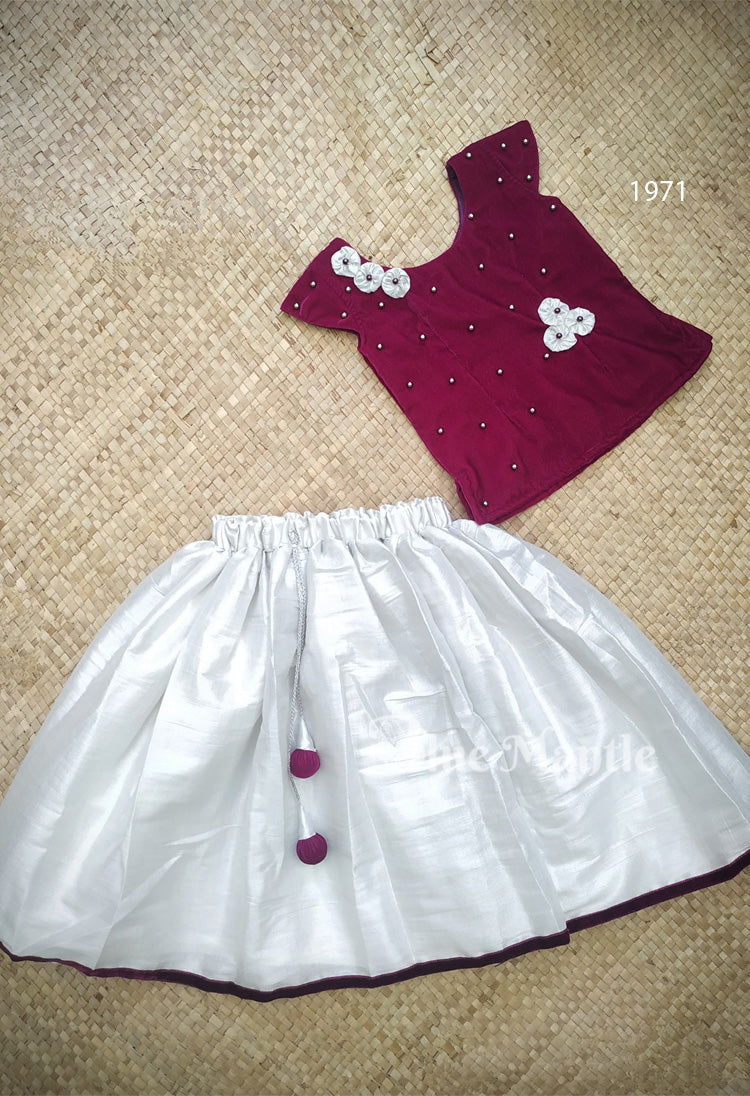 1971Ready to Dispatch: Grape and Silver Middy Blouse