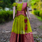 2013 Pre order: Green& pink Skirt & Blouse with Dupatta-May20