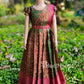 2016 Ready to Dispatch: Green Pink Gown with Dupatta