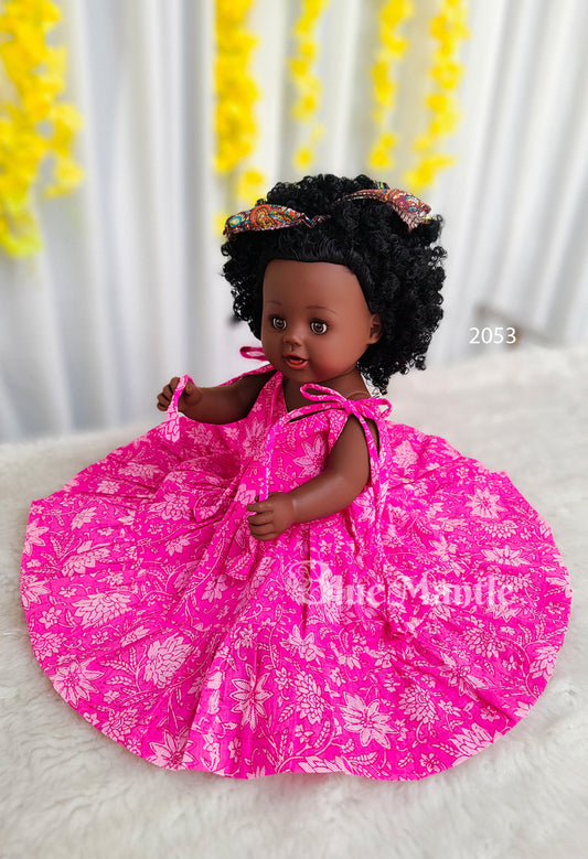 2053 "RAAREERAM" Ready to Dispatch: Pink Baby Frock