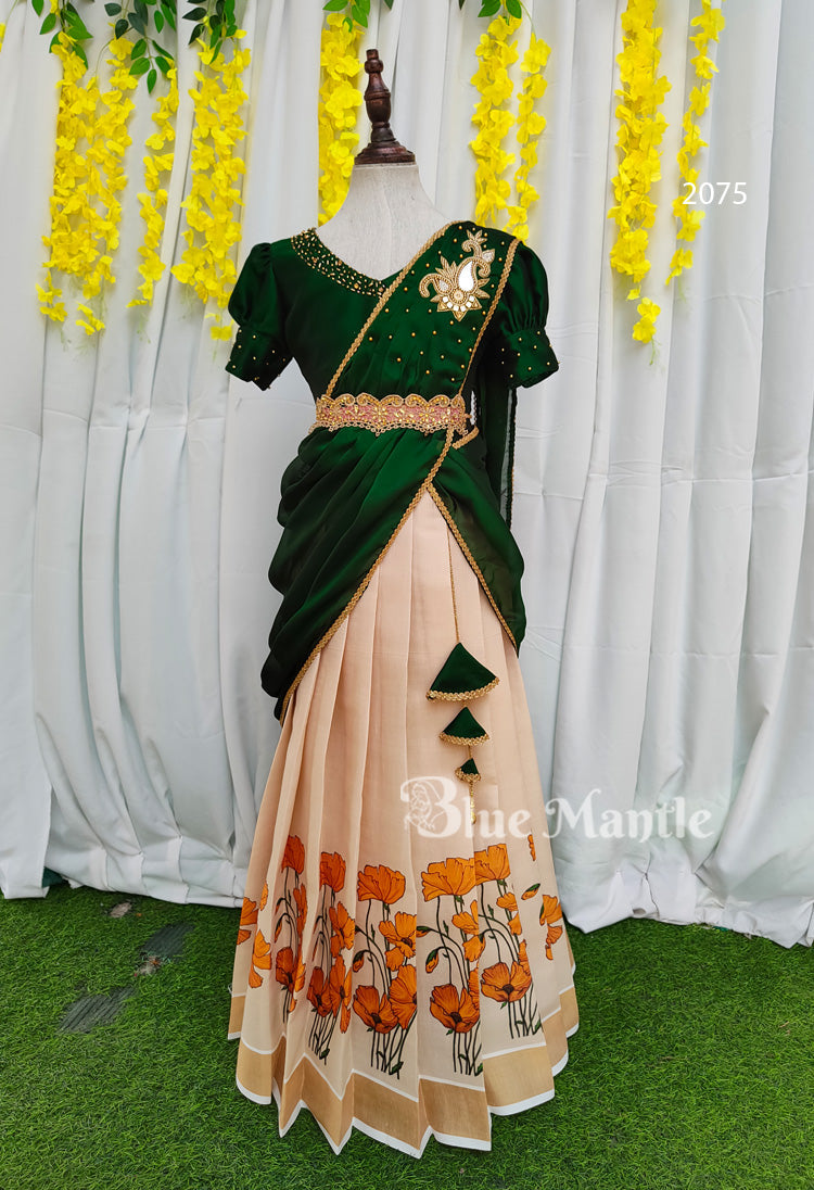 2075 Ready to Dispatch: Green & MangaNaari Dhavani