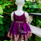 2129 Ready to dispatch: Grape Gold Baby Frock