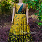 2148 Ready to Dispatch: Yellowish green Gown with Dupatta