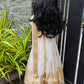 2478 Ready to Dispatch: Offwhite Gown with Duppatta ''VanaJyolstna''