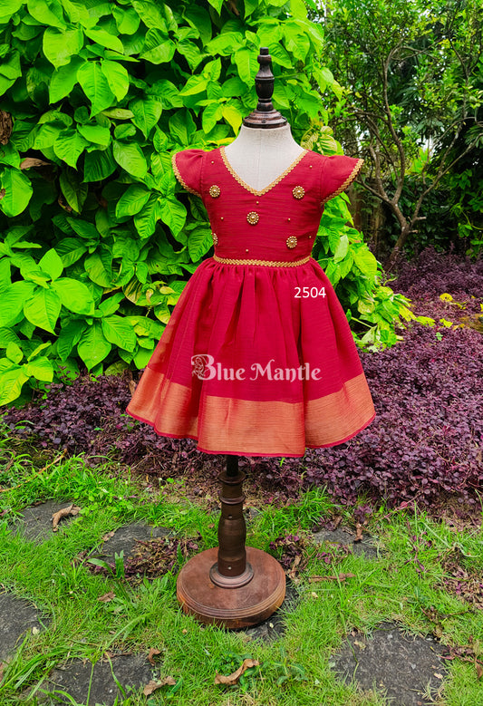 2504 Ready to Dispatch: "ChenKallu" Blooming Baby Frock