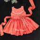 2569 Ready to Dispatch : Peachish Orange Frock