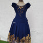 2581 Ready to Dispatch: Blue Full Skirt and Blouse.