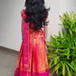 2594 Pre Order : Pingala Orange & Pink Skirt & Blouse with Dupatta. Dispatch in 4-6 days.