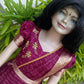 2741 Pre Order: "Vasudha" Grape Gown with Duppatta - Dispatch on May 8