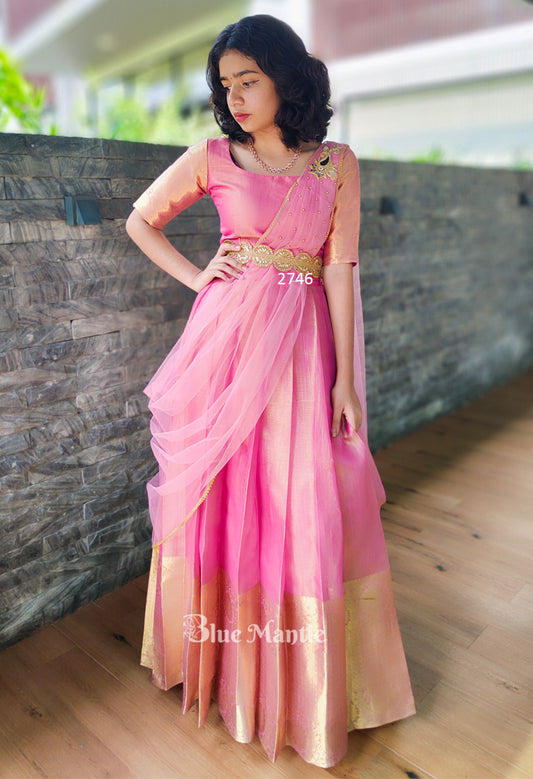 2746 Pre Order: "Rosemary" Rosegold Dhavani- Dispatch on 10-15 DAYS