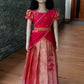 2750 Pre order : "Alakanandha" Orange and Hot Pink Dhavani - Dispatch June 22
