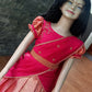 2750 Pre order : "Alakanandha" Orange and Hot Pink Dhavani - Dispatch June 22