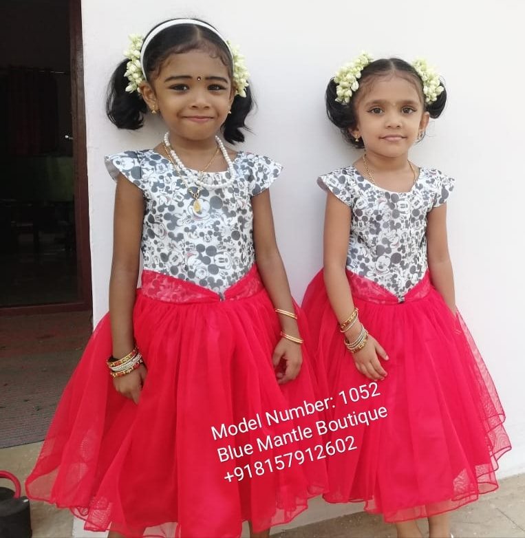 Dispatch Mickey 1285 Ready to dispatch: Mickey Mouse Frock – Blue Mantle Store