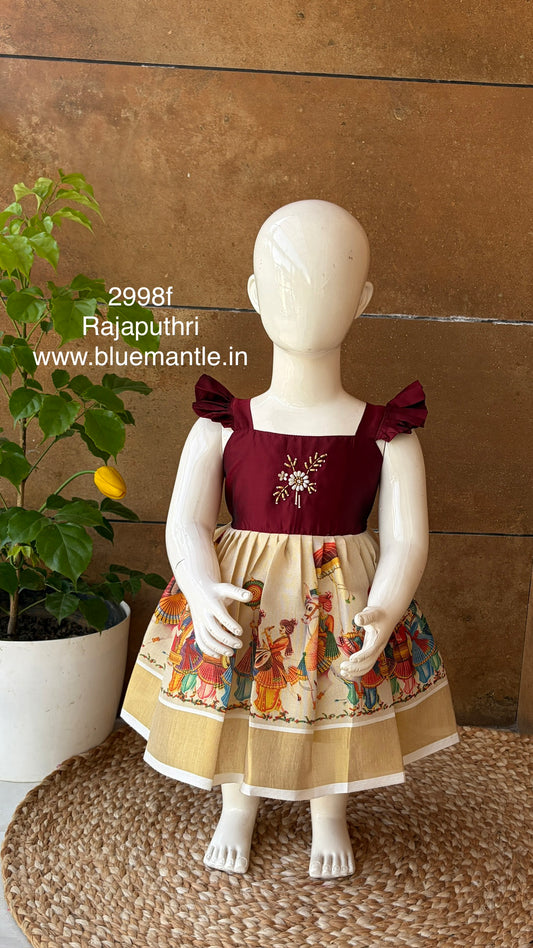 2998F: "Raja Puthry Frock"- Sending In 4 days