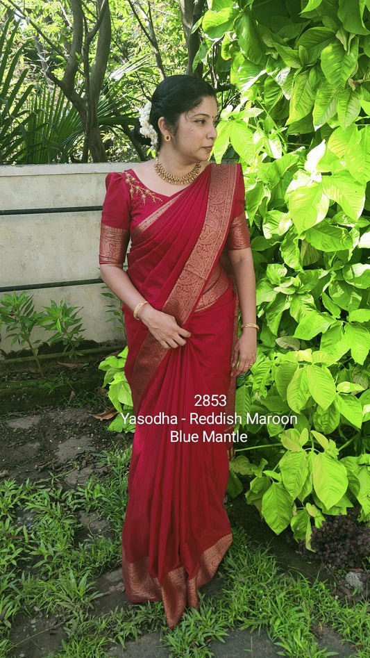 2853: 'Yasodha' - Reddish Maroon