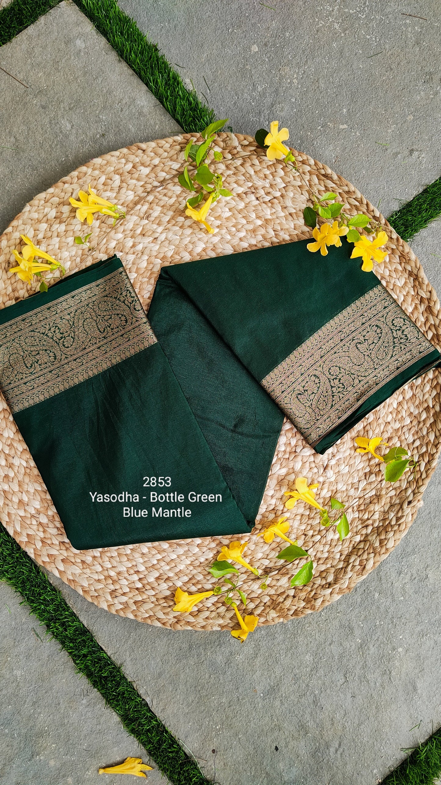 2853: 'Yasodha' - Bottle Green