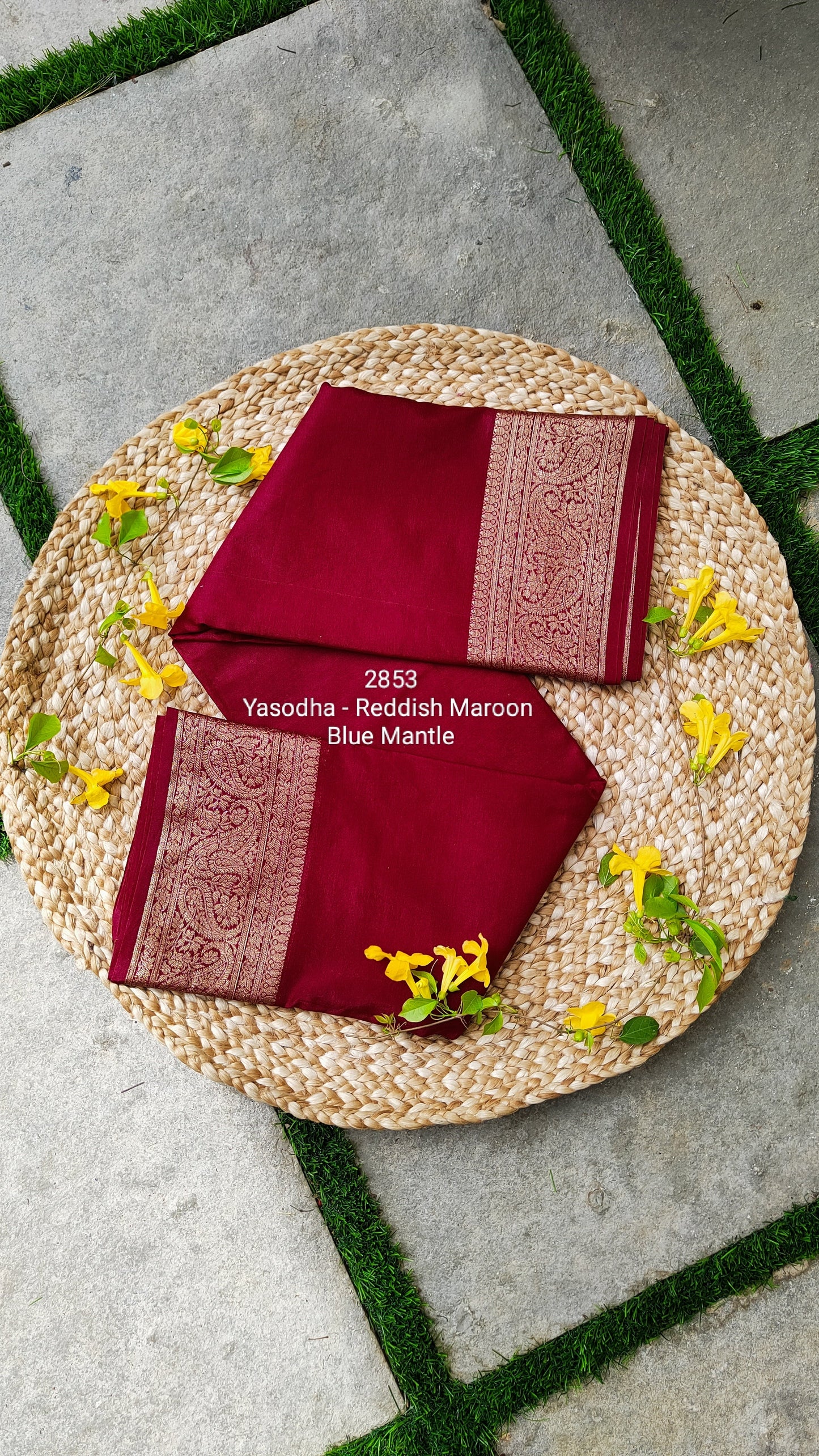 2853: 'Yasodha' - Reddish Maroon